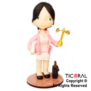 ADORNO PROFESION ABOGADA A. PORCELANA FRIA x 1